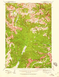 Download a high-resolution, GPS-compatible USGS topo map for Cutoff Mtn, MT (1959 edition)