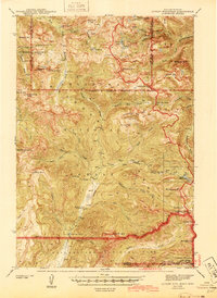 Download a high-resolution, GPS-compatible USGS topo map for Cutoff Mtn, MT (1944 edition)