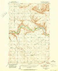 Download a high-resolution, GPS-compatible USGS topo map for Dent Bridge, MT (1950 edition)