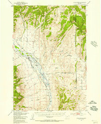 Download a high-resolution, GPS-compatible USGS topo map for Devils Fence, MT (1958 edition)
