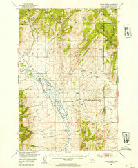 Download a high-resolution, GPS-compatible USGS topo map for Devils Fence, MT (1954 edition)