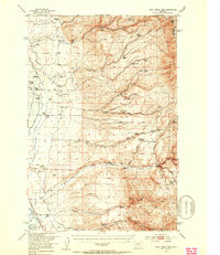 Download a high-resolution, GPS-compatible USGS topo map for Duck Creek Pass, MT (1953 edition)