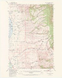 Download a high-resolution, GPS-compatible USGS topo map for Duck Creek Pass, MT (1971 edition)