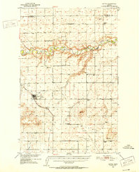 Download a high-resolution, GPS-compatible USGS topo map for Dutton, MT (1952 edition)