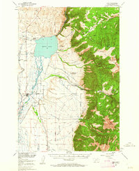 Download a high-resolution, GPS-compatible USGS topo map for Ennis, MT (1962 edition)
