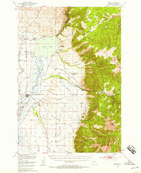 Download a high-resolution, GPS-compatible USGS topo map for Ennis, MT (1958 edition)