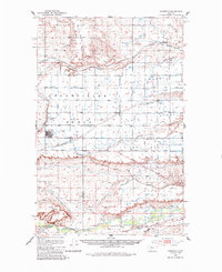 Download a high-resolution, GPS-compatible USGS topo map for Fairfield, MT (1987 edition)