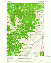 Download a high-resolution, GPS-compatible USGS topo map for Fridley Peak, MT (1963 edition)