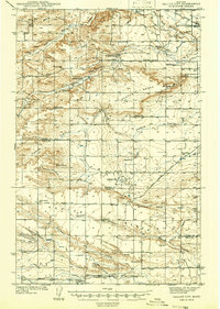 Download a high-resolution, GPS-compatible USGS topo map for Gallup City, MT (1942 edition)