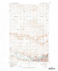 1949 Map of Great Falls, MT, 1966 Print