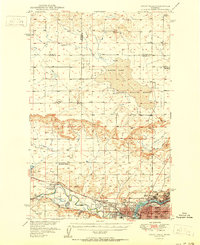 preview thumbnail of historical topo map of Great Falls, MT in 1951