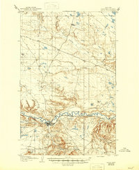 1904 Map of Havre, 1946 Print