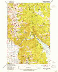 Download a high-resolution, GPS-compatible USGS topo map for Hebgen Dam, MT (1954 edition)