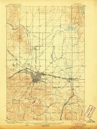 1899 Map of Helena Special, 1906 Print