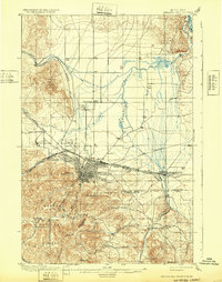 1899 Map of Helena and Vicinity, 1932 Print