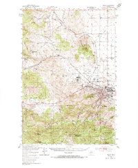 preview thumbnail of historical topo map of Helena, MT in 1950