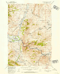 Download a high-resolution, GPS-compatible USGS topo map for Jefferson Island, MT (1954 edition)