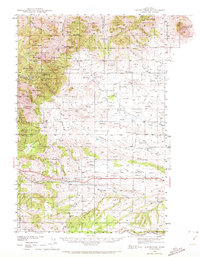 Download a high-resolution, GPS-compatible USGS topo map for Judith Peak, MT (1972 edition)