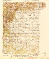 Download a high-resolution, GPS-compatible USGS topo map for Judith Peak, MT (1944 edition)