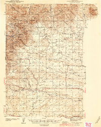 Download a high-resolution, GPS-compatible USGS topo map for Judith Peak, MT (1944 edition)