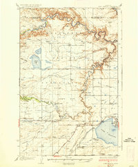 Download a high-resolution, GPS-compatible USGS topo map for Lake Frances, MT (1937 edition)