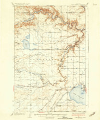 Download a high-resolution, GPS-compatible USGS topo map for Lake Frances, MT (1937 edition)
