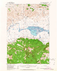 1950 Map of Lower Red Rock Lake, 1963 Print
