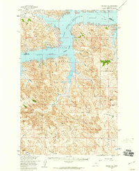 preview thumbnail of historical topo map of Garfield County, MT in 1958