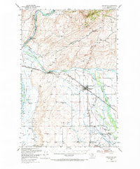 Download a high-resolution, GPS-compatible USGS topo map for Manhattan, MT (1972 edition)
