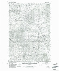 Download a high-resolution, GPS-compatible USGS topo map for Miner, MT (1983 edition)