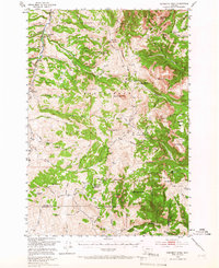 Download a high-resolution, GPS-compatible USGS topo map for Monument Ridge, MT (1966 edition)