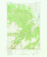 1956 Map of Red Lodge, MT, 1973 Print