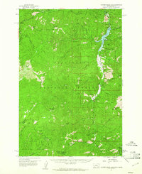 Download a high-resolution, GPS-compatible USGS topo map for Painted Rocks Lake, MT (1961 edition)