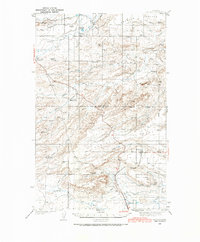 1936 Map of Dupuyer, MT, 1986 Print
