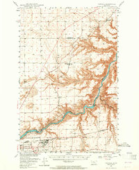 1948 Map of Portage, 1965 Print