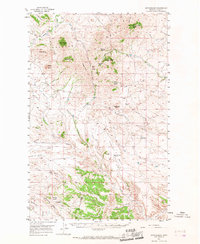 preview thumbnail of historical topo map of Blaine County, MT in 1956