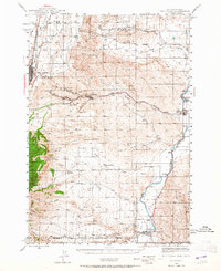 preview thumbnail of historical topo map of Red Lodge, MT in 1944