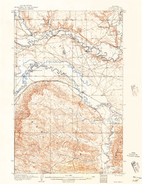 1905 Map of Saco, 1957 Print