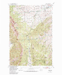Download a high-resolution, GPS-compatible USGS topo map for Sedan, MT (1965 edition)