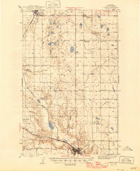 preview thumbnail of historical topo map of Shelby, MT in 1943