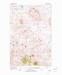 Download a high-resolution, GPS-compatible USGS topo map for Simms, MT (1977 edition)