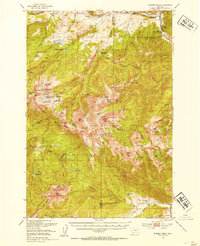 Download a high-resolution, GPS-compatible USGS topo map for Spanish Peaks, MT (1954 edition)