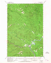 1956 Map of St. Regis, MT, 1968 Print