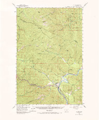 1956 Map of St. Regis, MT, 1986 Print