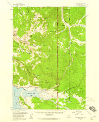 Download a high-resolution, GPS-compatible USGS topo map for Tepee Creek, MT (1960 edition)