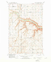 Download a high-resolution, GPS-compatible USGS topo map for Timber Coulee, MT (1976 edition)