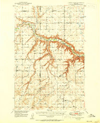 Download a high-resolution, GPS-compatible USGS topo map for Timber Coulee, MT (1950 edition)