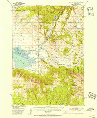 1950 Map of Upper Red Rock Lake, 1954 Print