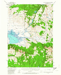 1950 Map of Upper Red Rock Lake, 1964 Print
