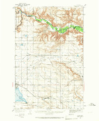 preview thumbnail of historical topo map of Valier, MT in 1934